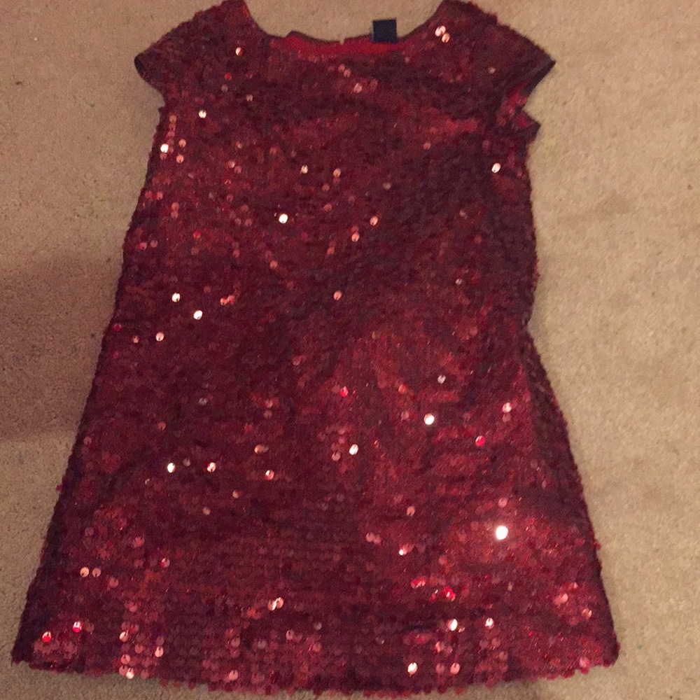 Girls Gap Sequins Dress Size Small-EUC